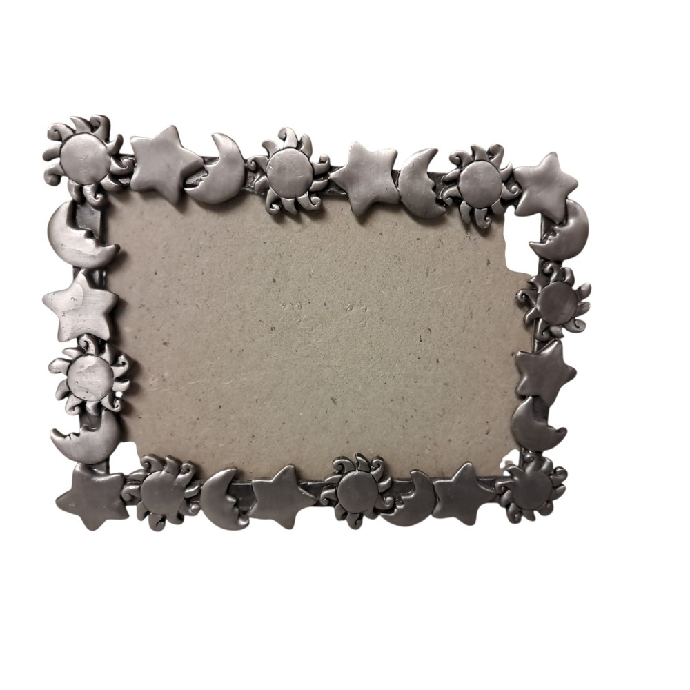 Stars And Moons Small Silver Picture Frame